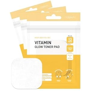 DERMAL Vitamin Glow Toner Pad - 12шт